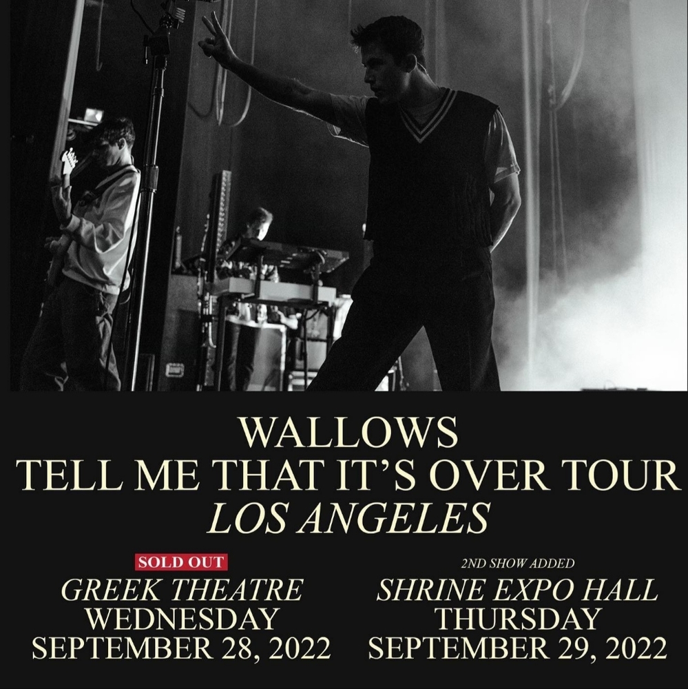 2 wallows tickets at the Shrine in LA